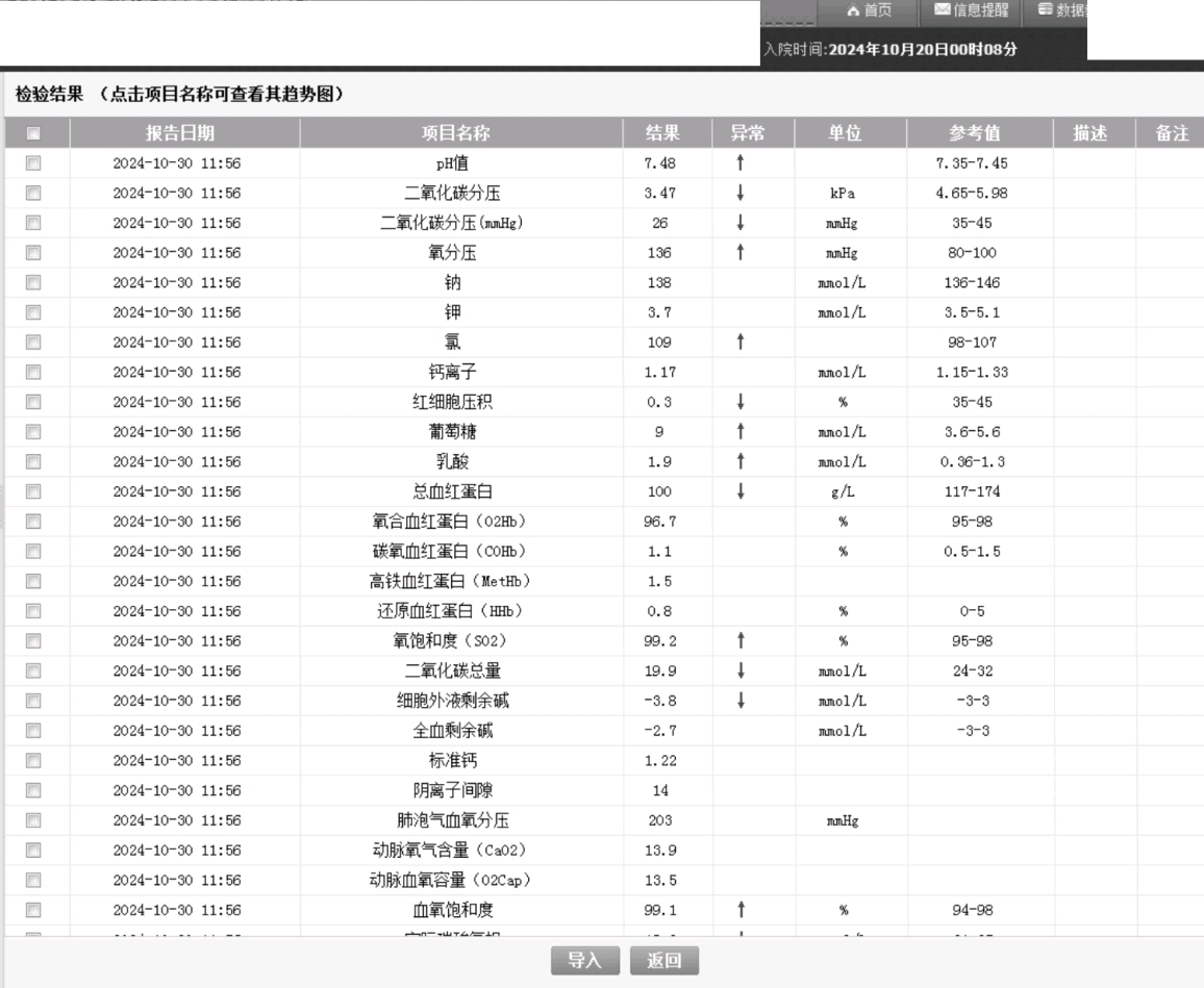 化验单图片